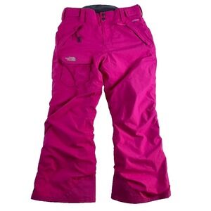 The North‎ Face Ski Pants Youth Sz L (14-16) Hot Pink Insulated Snowboard Hyvent